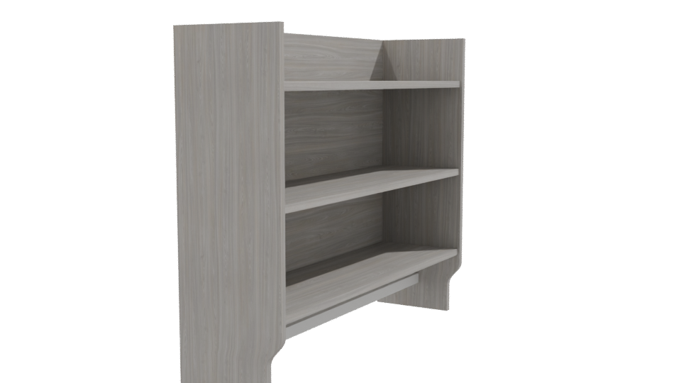 Modern Wooden Bookshelf 3D Model - Professional 3D Model Render 9