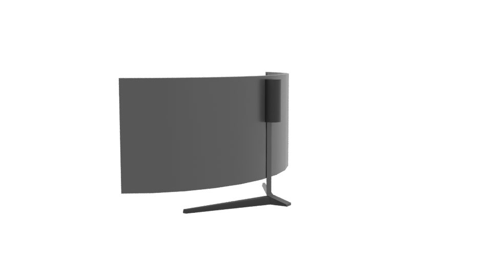 Curved Ultra-Wide Monitor 3D Model - Professional 3D Model Render 3