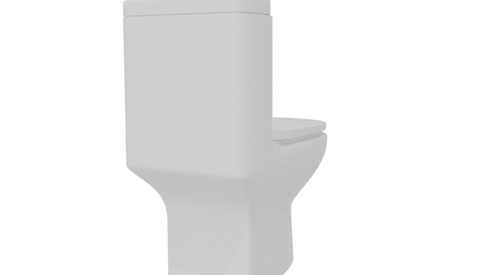 Sleek Modern Toilet 3D Model - Professional 3D Model Render 6