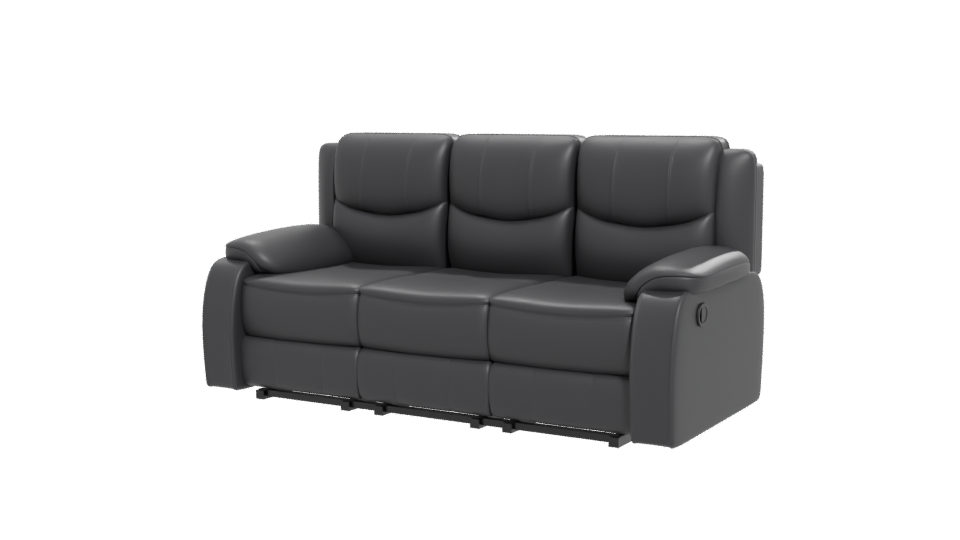Reclinable Leather Sofa 3D Model - Professional 3D Model Render 12