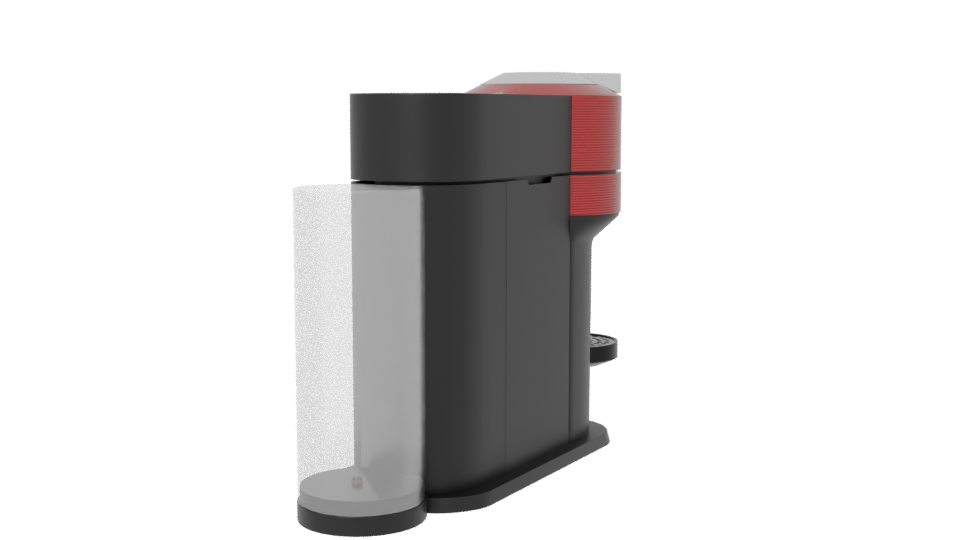 Stylish Coffee Maker 3D Model - Professional 3D Model Render 6