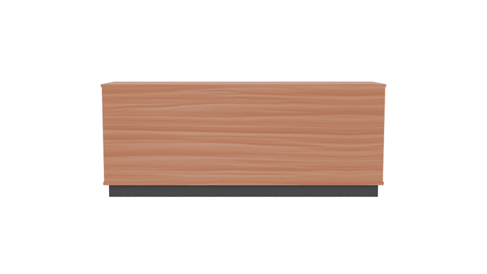 Contemporary Wooden Media Console 3D Model - Professional 3D Model Render 5