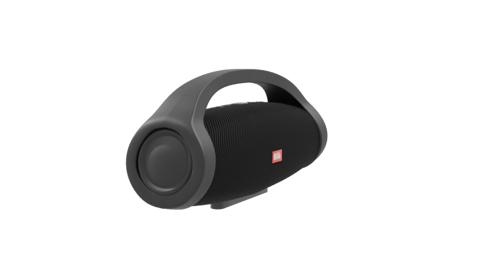 Bluetooth Speaker Booster2 Black 3D - Professional 3D Model Render 9