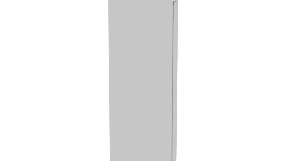 Compact Vertical Freezer Model - Professional 3D Model Render 8