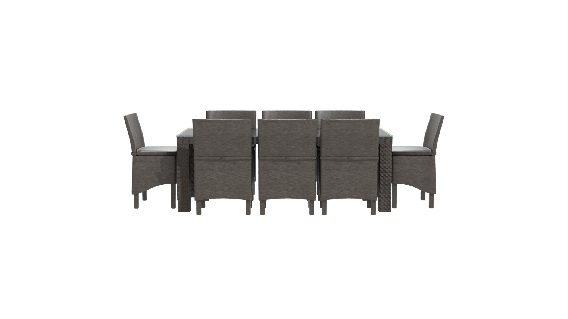 Modern Outdoor Dining Table Set 3D - Professional 3D Model Render 20