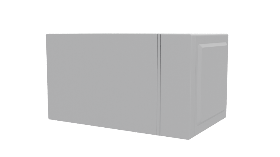 Sleek Microwave Oven 3D Model - Professional 3D Model Render 12