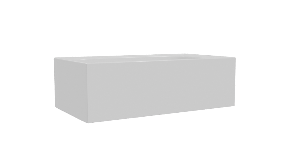 Minimalist Bathtub 3D Model - Professional 3D Model Render 10