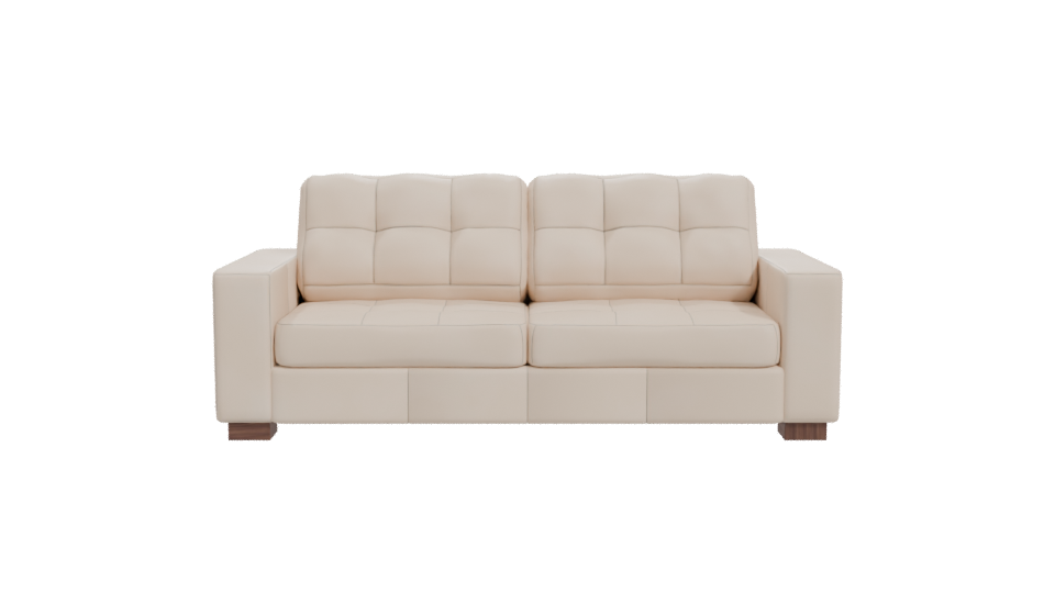 Modern Three-Seat Sofa 3D - Professional 3D Model Render 11