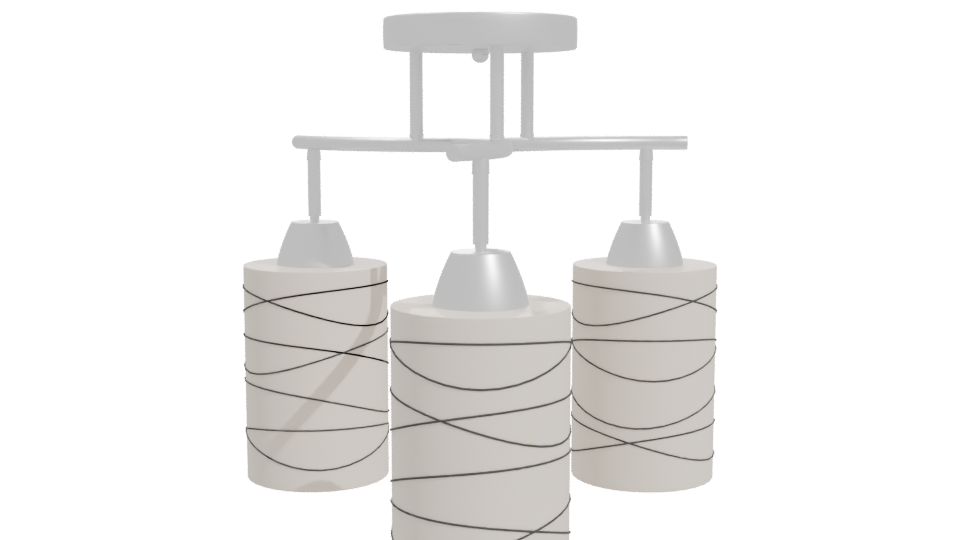 Stylish Modern Chandelier 3D - Professional 3D Model Render 11