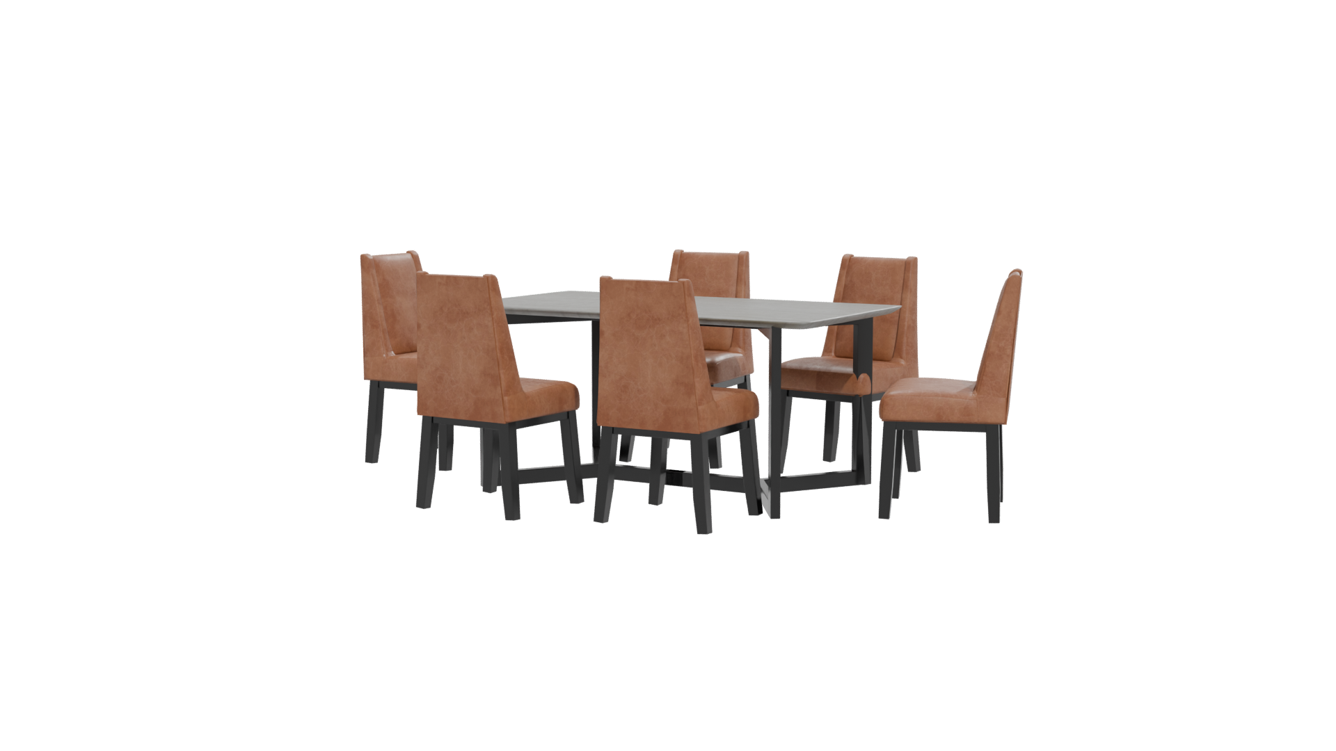Stylish Dining Table Set 3D - Professional 3D Model Render 21