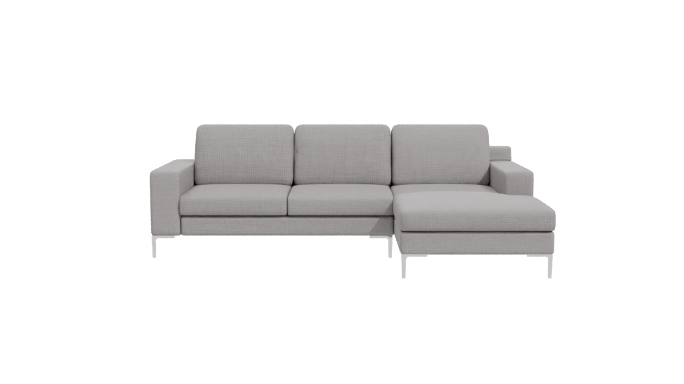 Minimalist Sectional Sofa Model - Professional 3D Model Render 11