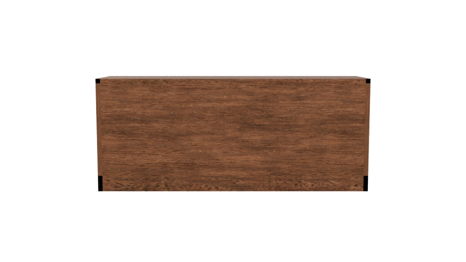 Stylish Wooden Media Console 3D - Professional 3D Model Render 5