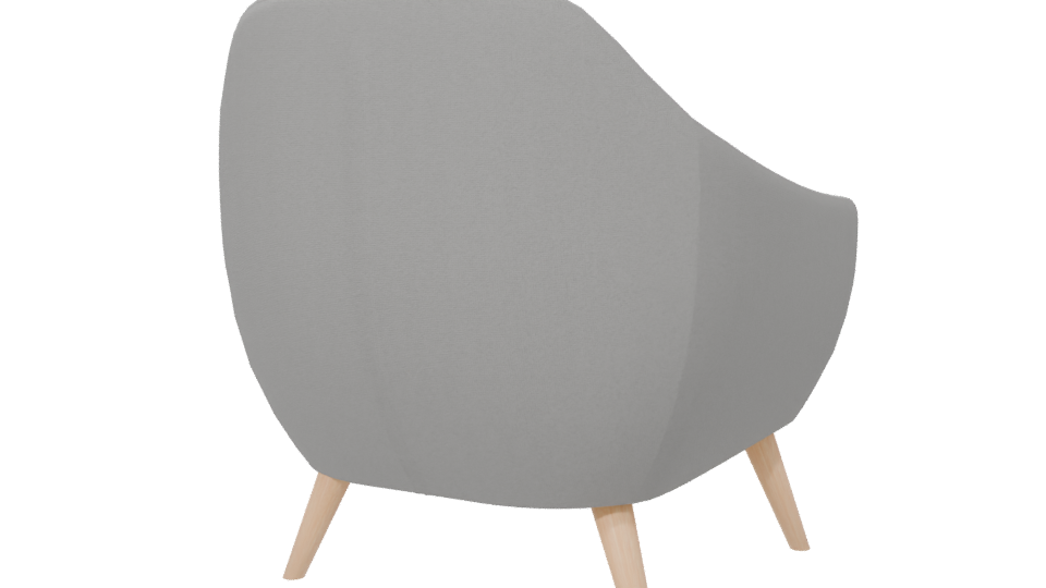 Light Gray Armchair 3D Model - Professional 3D Model Render 6