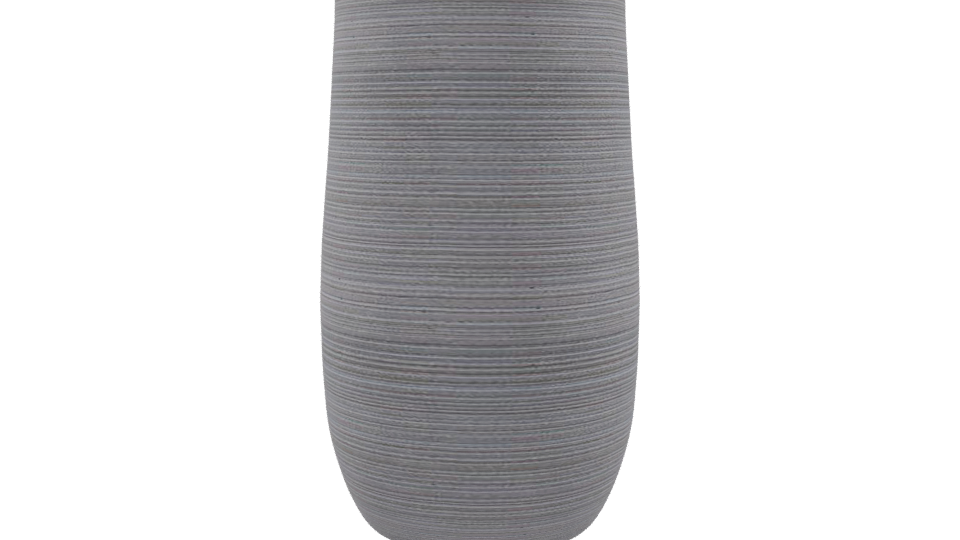 Tall Taupe Fiber Planter 3D - Professional 3D Model Render 9