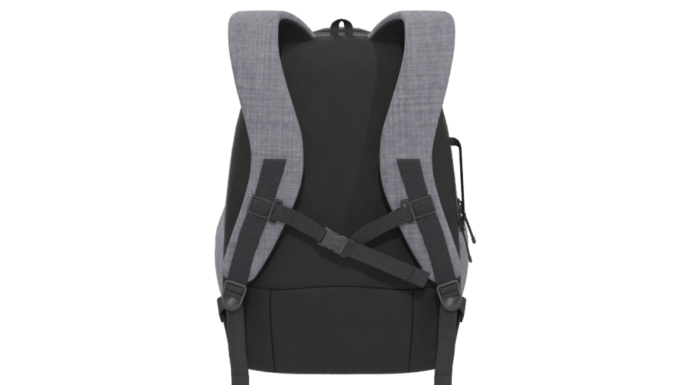 Stylish Casual Backpack Model - Professional 3D Model Render 5