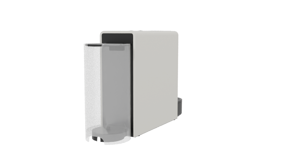 Compact Modern Coffee Maker 3D - Professional 3D Model Render 6