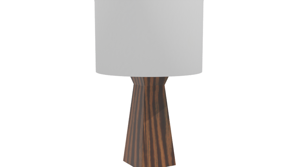 Minimalist Wooden Table Lamp 3D - Professional 3D Model Render 10
