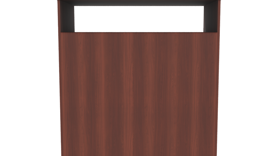 Contemporary Wooden Storage Cabinet 3D - Professional 3D Model Render 5