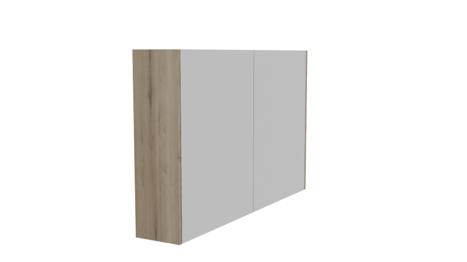 Stylish Modern Mirror Cabinet 3D - Professional 3D Model Render 9