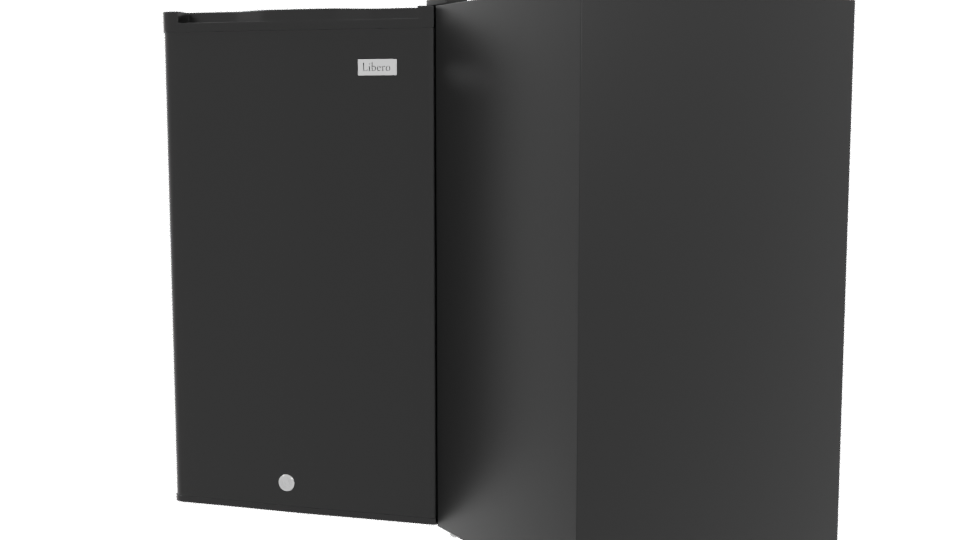 Stylish Open Fridge Model - Professional 3D Model Render 4