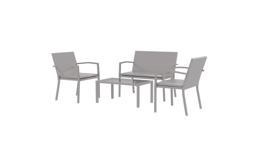 Modern Outdoor Furniture Set 3D - Professional 3D Model Render 12