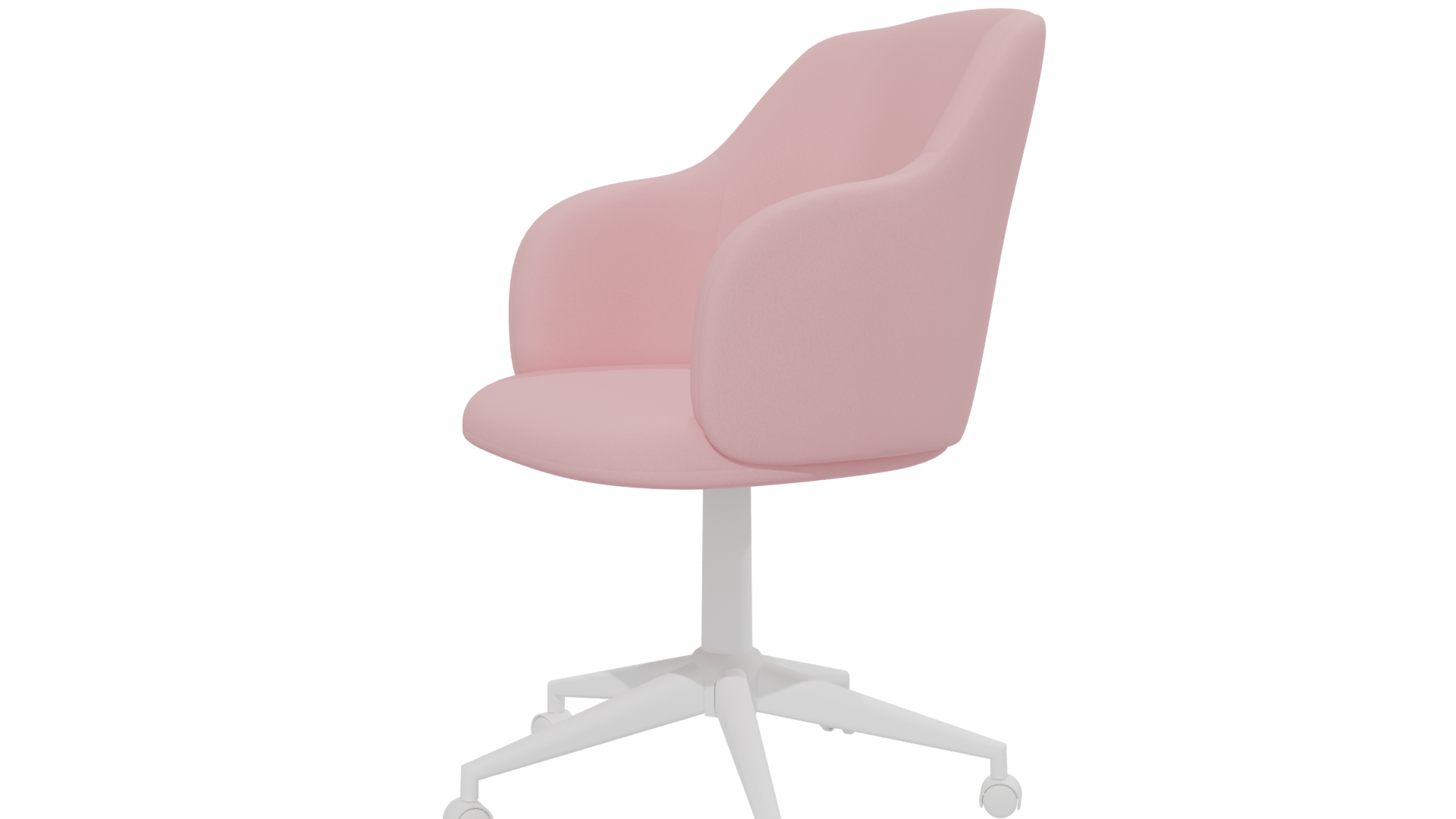 Stylish Pink Office Chair 3D - Professional 3D Model Render 25