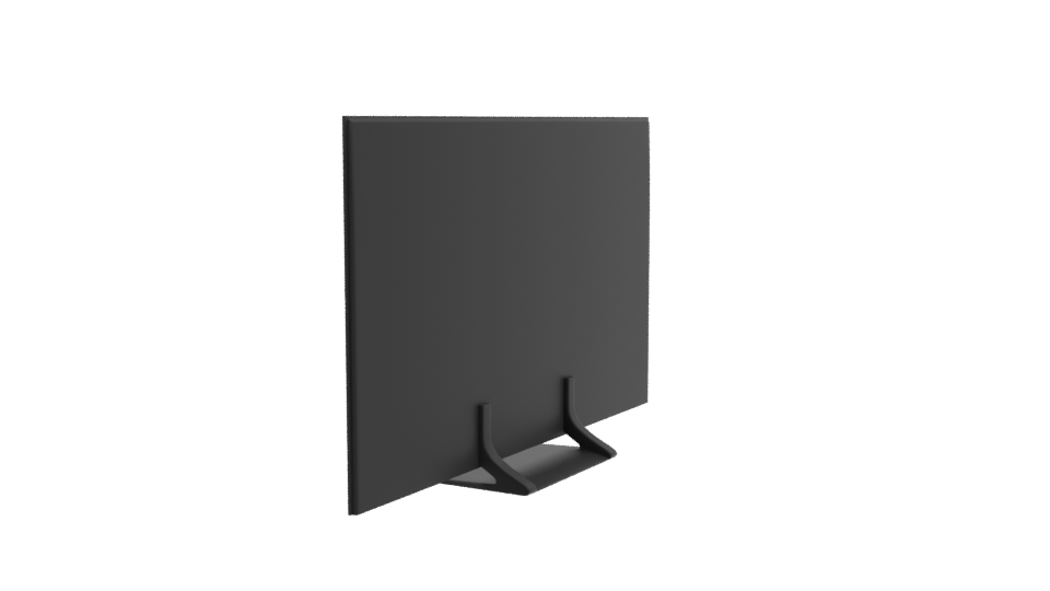 Sleek 4K LED TV Model - Professional 3D Model Render 3