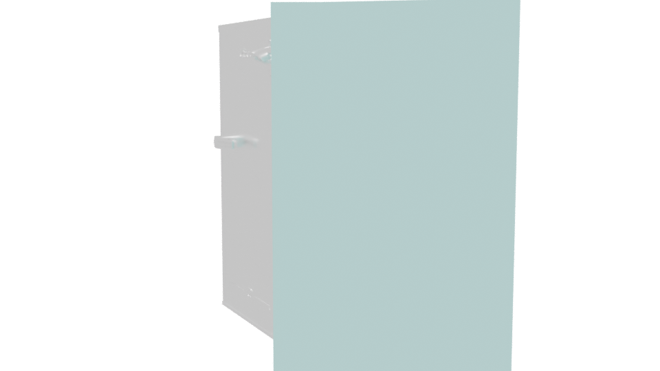 Compact Refrigerator Interior Model - Professional 3D Model Render 5