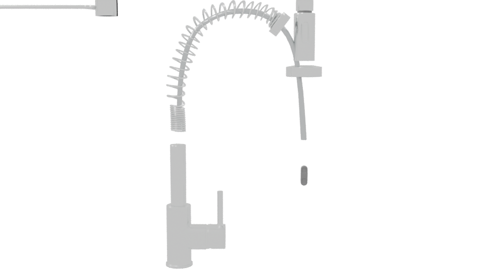 Stylized Metal Industrial Lamp Model - Professional 3D Model Render 8