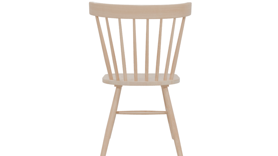 Minimalist Wooden Dining Chair 3D - Professional 3D Model Render 5