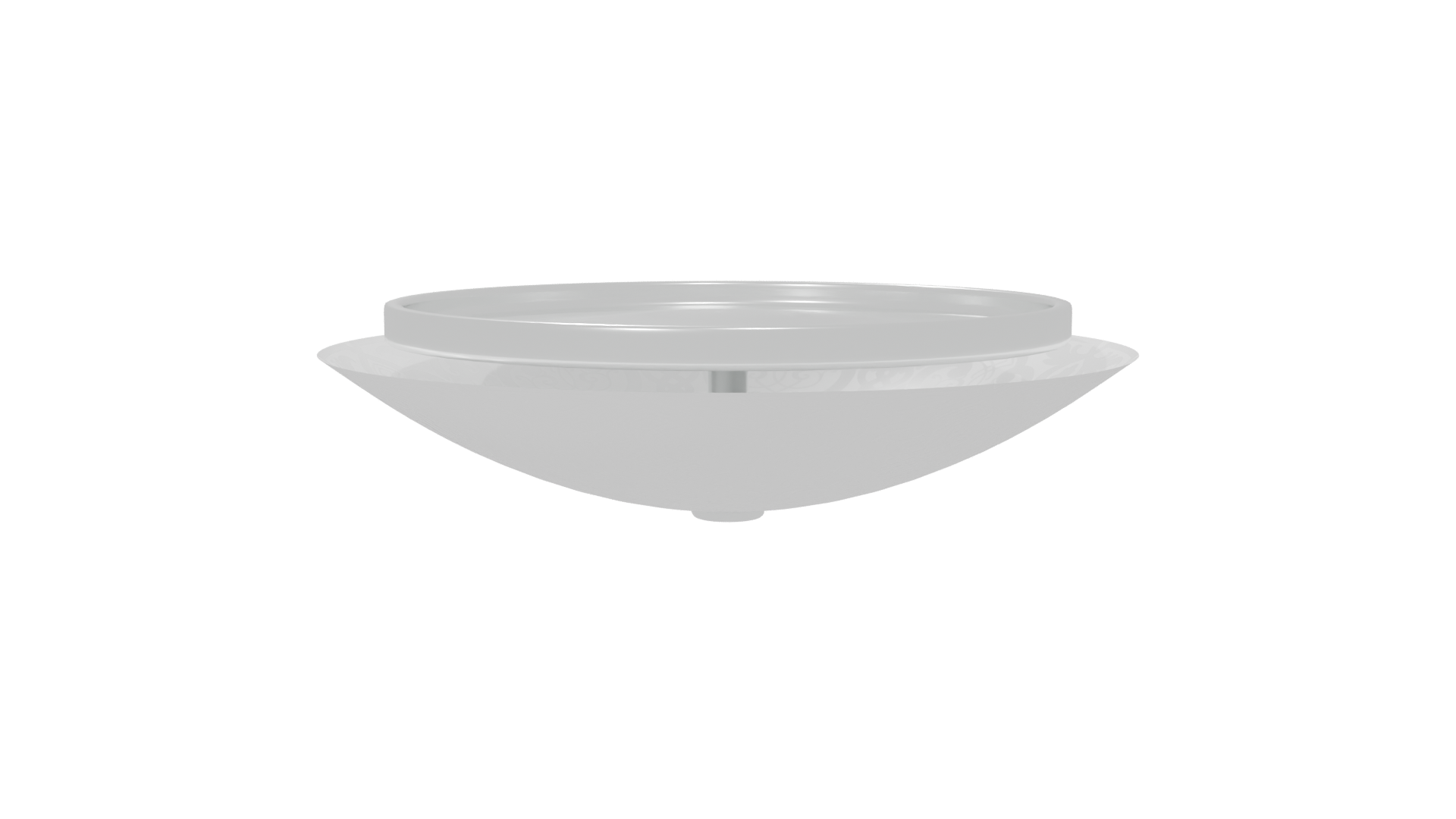 Stylish Round Metal Tray 3D - Professional 3D Model Render 6