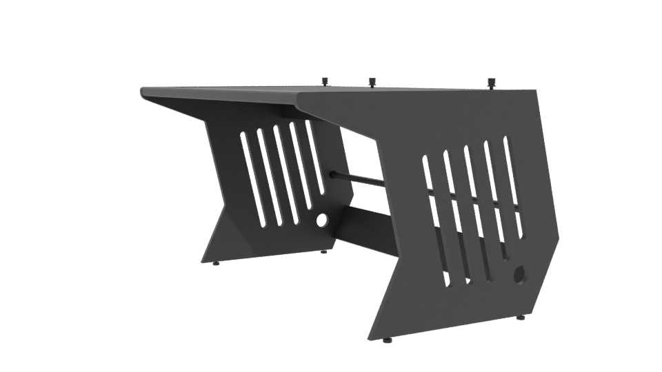 Sleek Modern Office Table 3D - Professional 3D Model Render 13