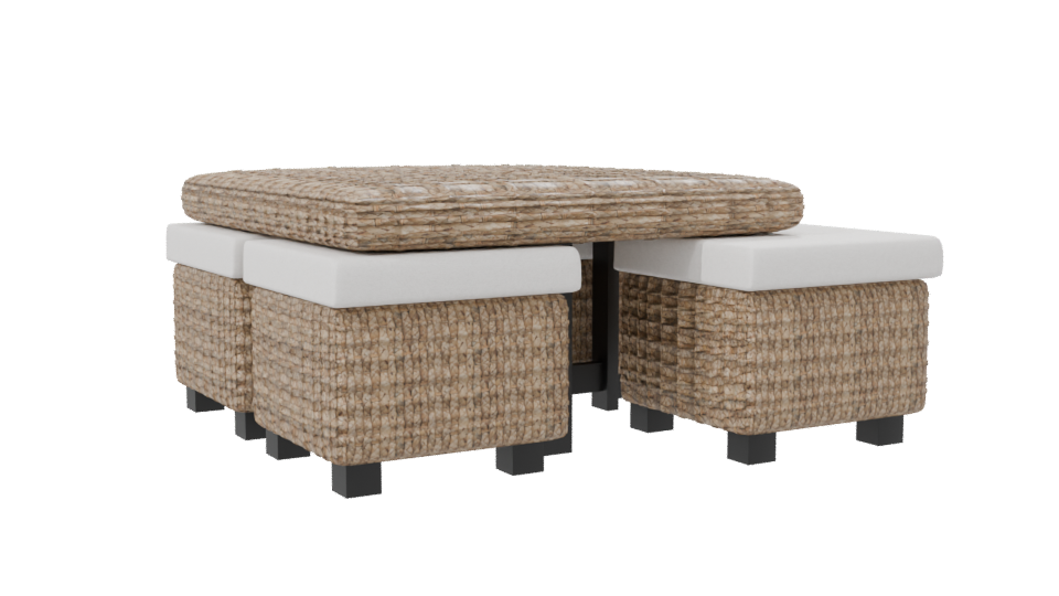 Stylish Outdoor Dining Table Set - Professional 3D Model Render 7