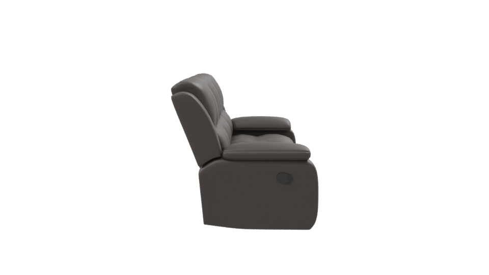 Stylish Brown Leather Sofa 3D Model - Professional 3D Model Render 8