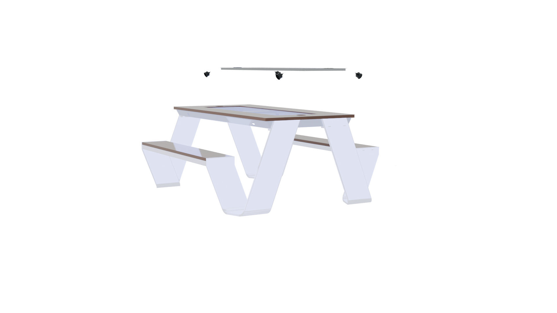 Stylish Modern Coffee Table 3D - Professional 3D Model Render 7
