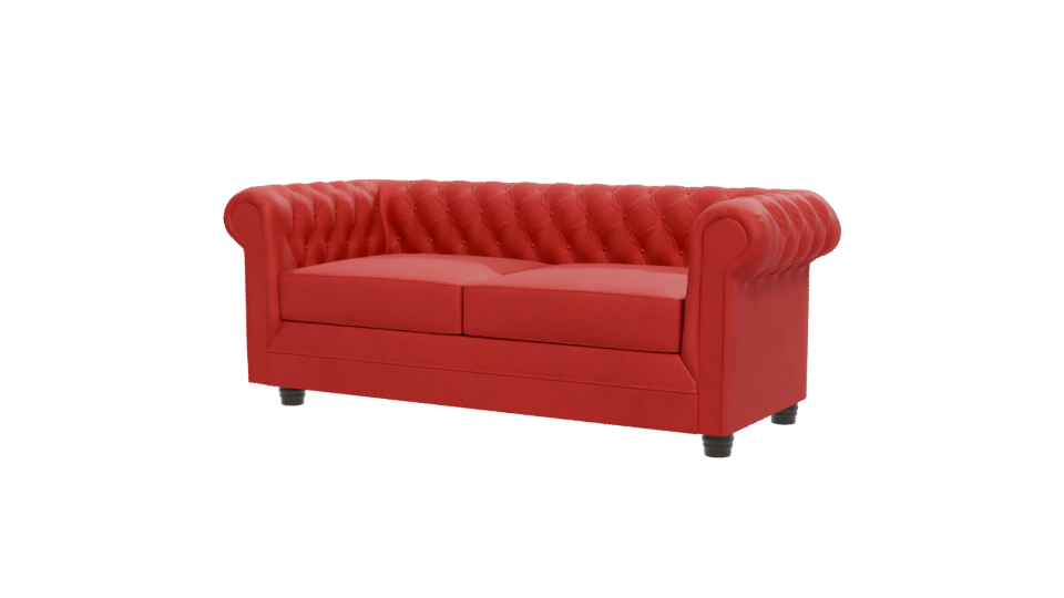 Chesterfield Style Sofa 3D - Professional 3D Model Render 12