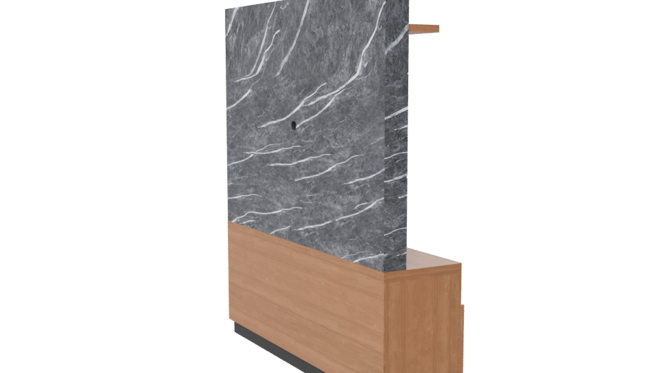 Modern Entertainment Center 3D - Professional 3D Model Render 7