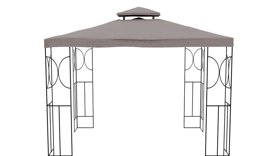 Stylish Outdoor Canopy Tent - Professional 3D Model Render 5
