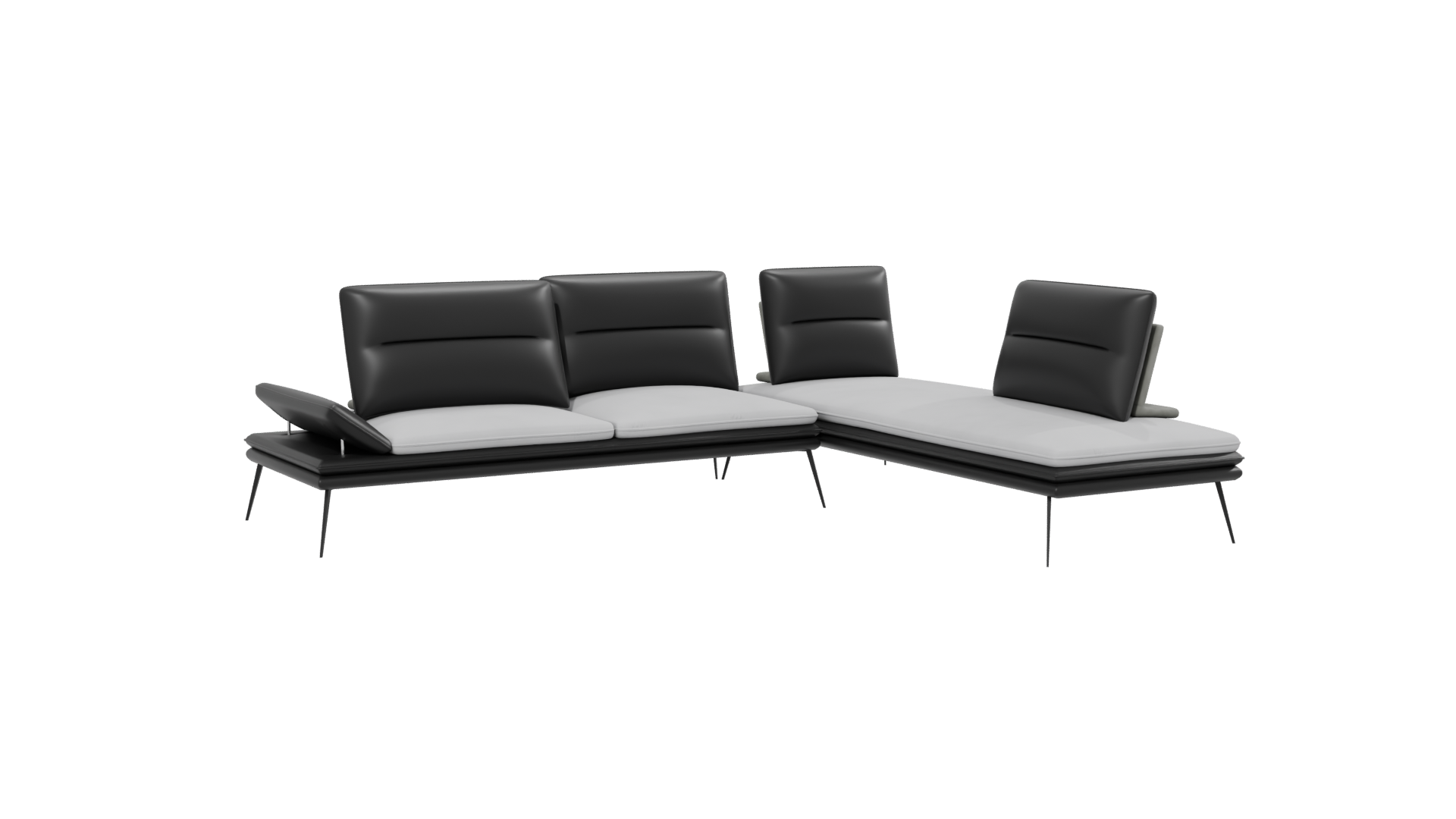 Contemporary L-Shaped Sofa 3D - Professional 3D Model Render 13