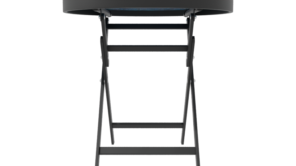 Sleek Folding Side Table 3D Model - Professional 3D Model Render 8