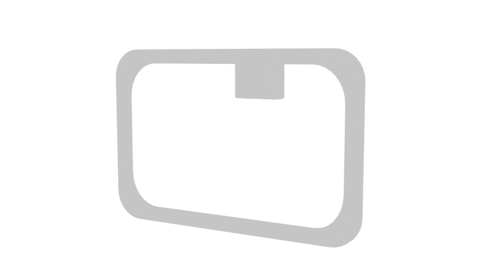 Stylish Rectangular Metal Frame 3D Model - Professional 3D Model Render 12