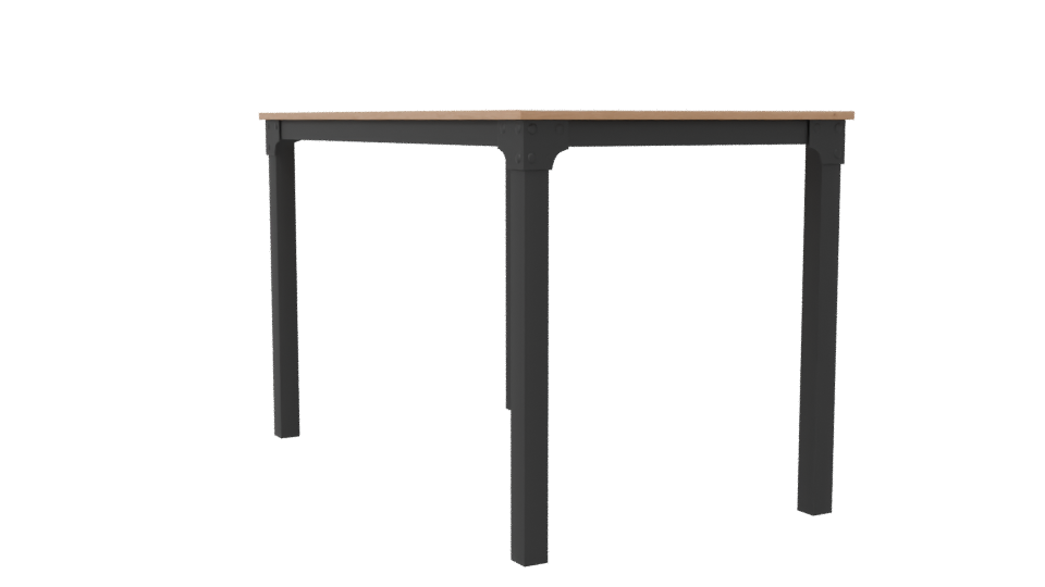 Stylish Minimalist Dining Table - Professional 3D Model Render 7