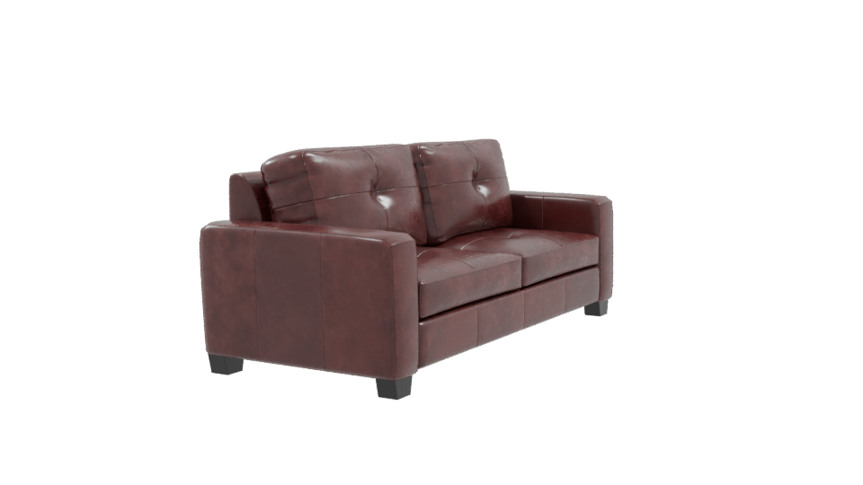 Luxury Modern Leather Sofa 3D Model - Professional 3D Model Render 9