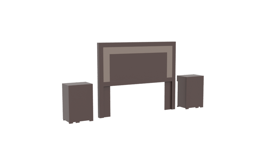 Stylish Bedroom Furniture Set 3D - Professional 3D Model Render 4