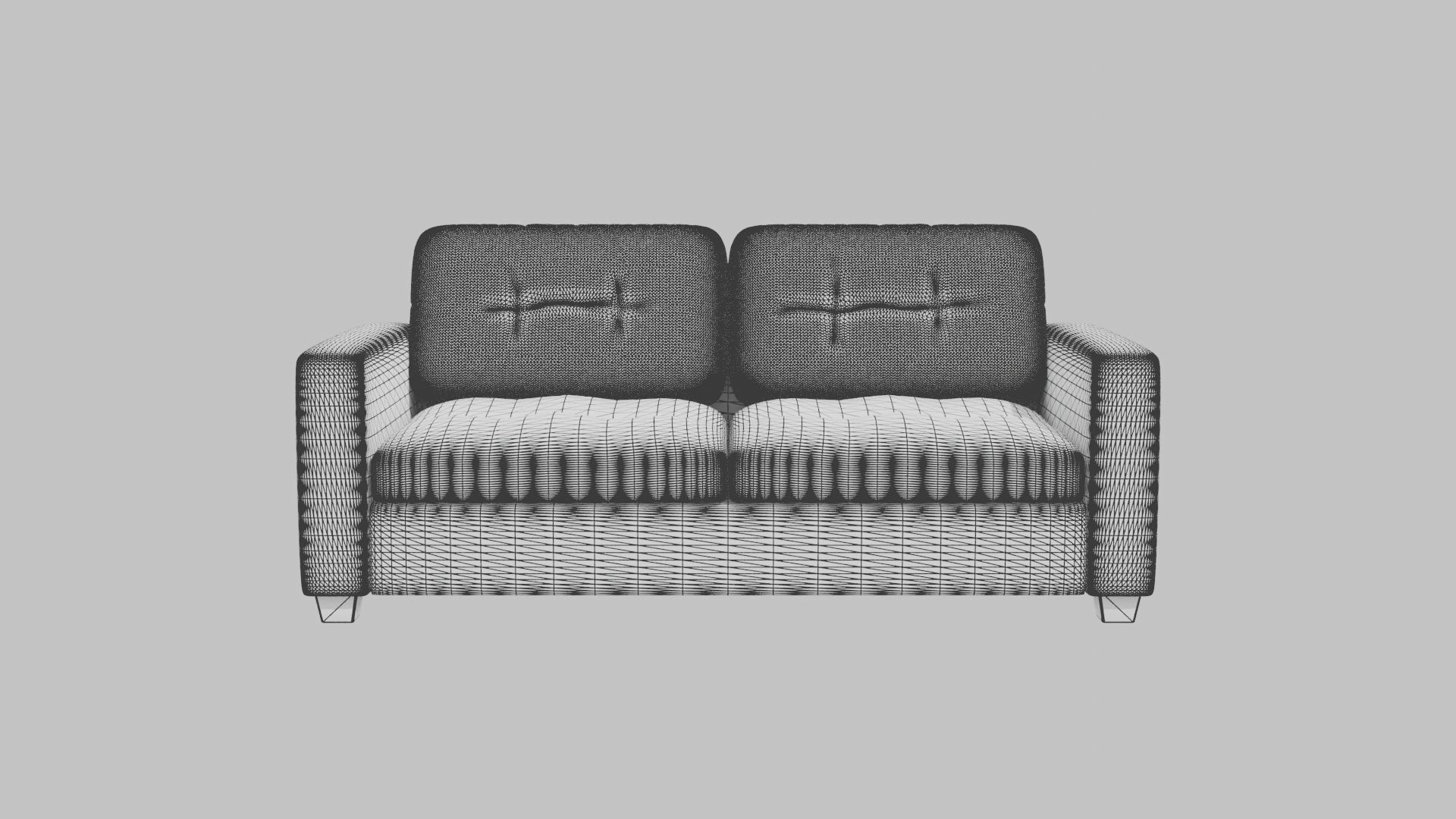 Stylish Modern Leather Sofa 3D Model - Professional 3D Model Render 16