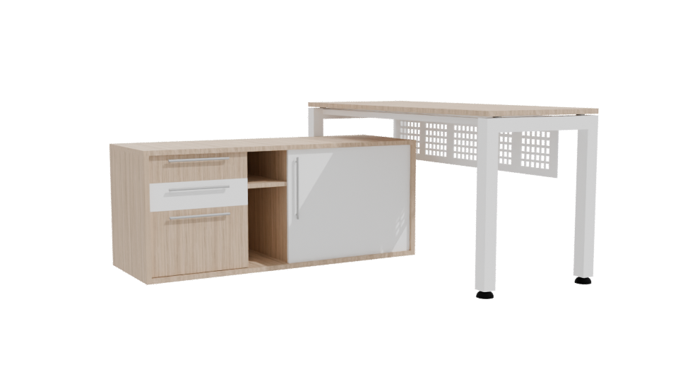 Stylish Office Desk Model 3D - Professional 3D Model Render 10