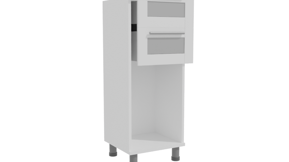 Modern 4-Drawer Storage Cabinet 3D - Professional 3D Model Render 10