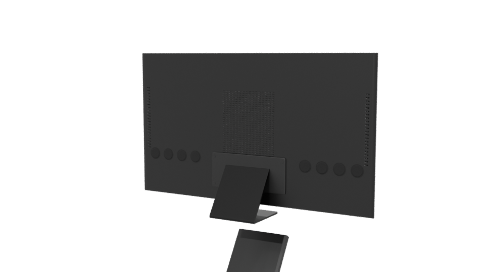 Sleek Modern Flat Screen Television 3D Model - Professional 3D Model Render 6