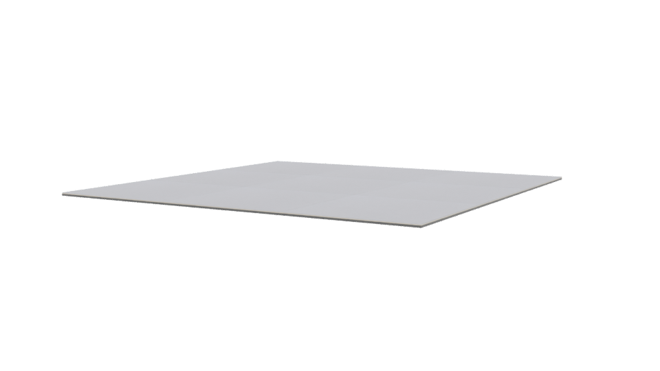 Minimalist White Floor Panel 3D - Professional 3D Model Render 3