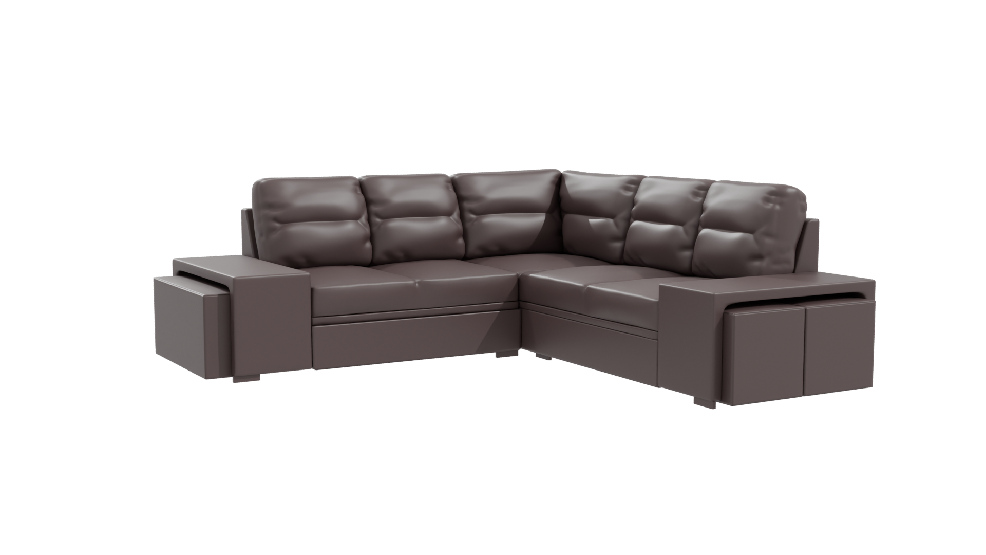 Contemporary Modular Sofa Set 3D Model - Professional 3D Model Render 10